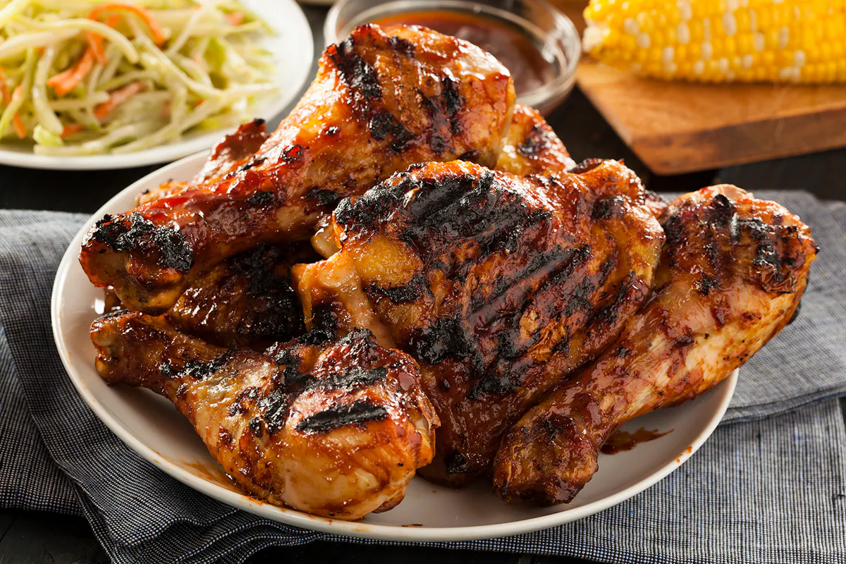 a close up of a plate of food